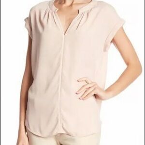 Philosophy blush pink light weight loose fit blouse